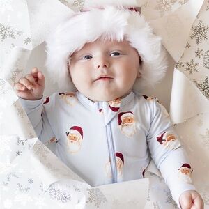 Kyte Baby Vintage Santa Zipper Romper 18-24M